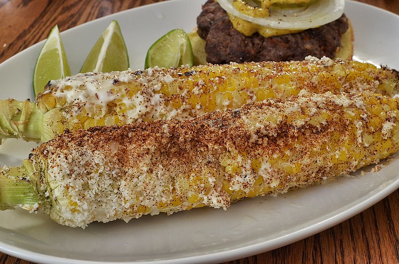 Mexican food: Elote style street corn
