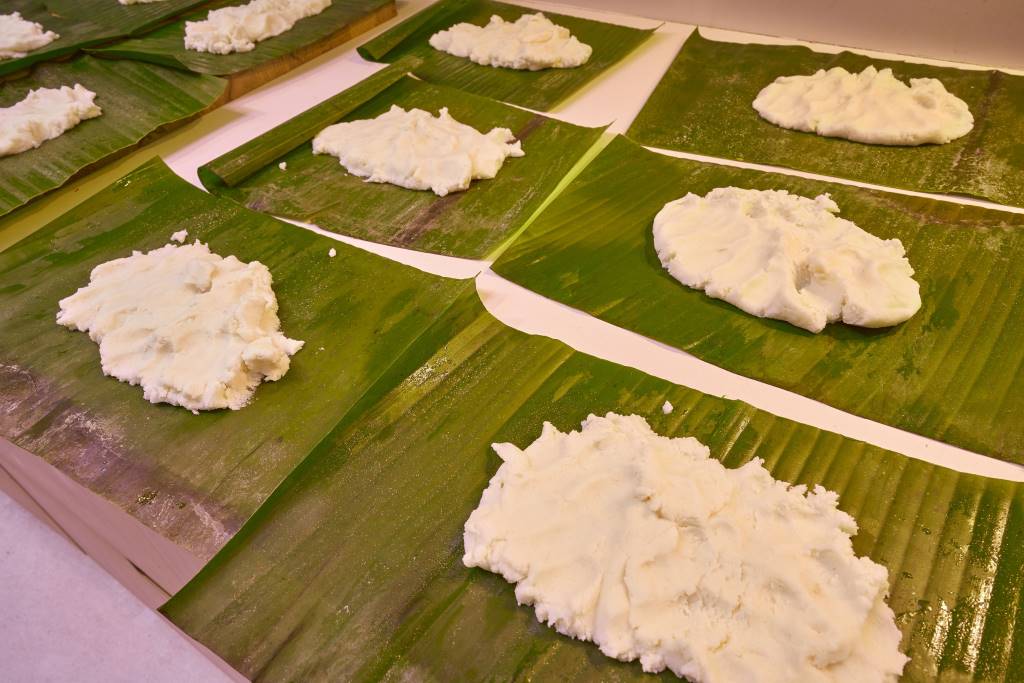 Mexican Food: preparation of tamales